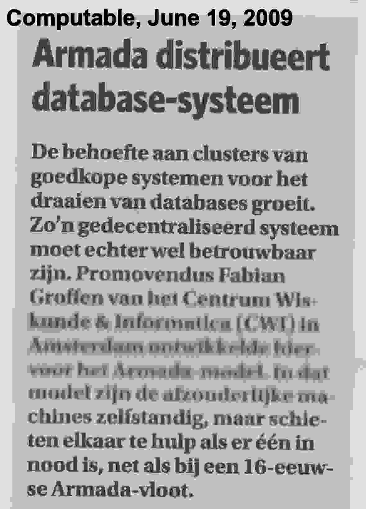 Computable article about Armada