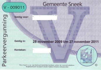 parking licence