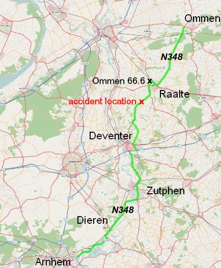 Route N348 from Arnhem to Ommen