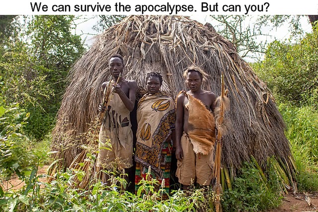 Hadzabe tribespeople
