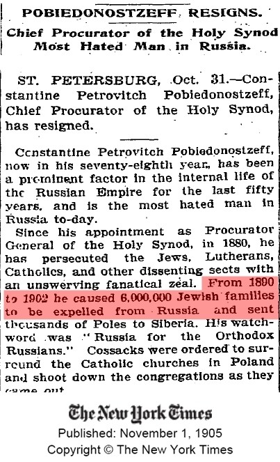 Pobiedonostzeff resigns