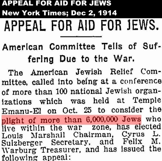1914 American Jewish Committee appeal
