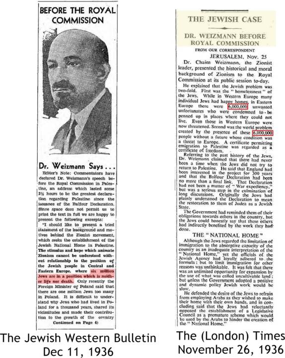 Dr. Weizmann's address before the royal commission