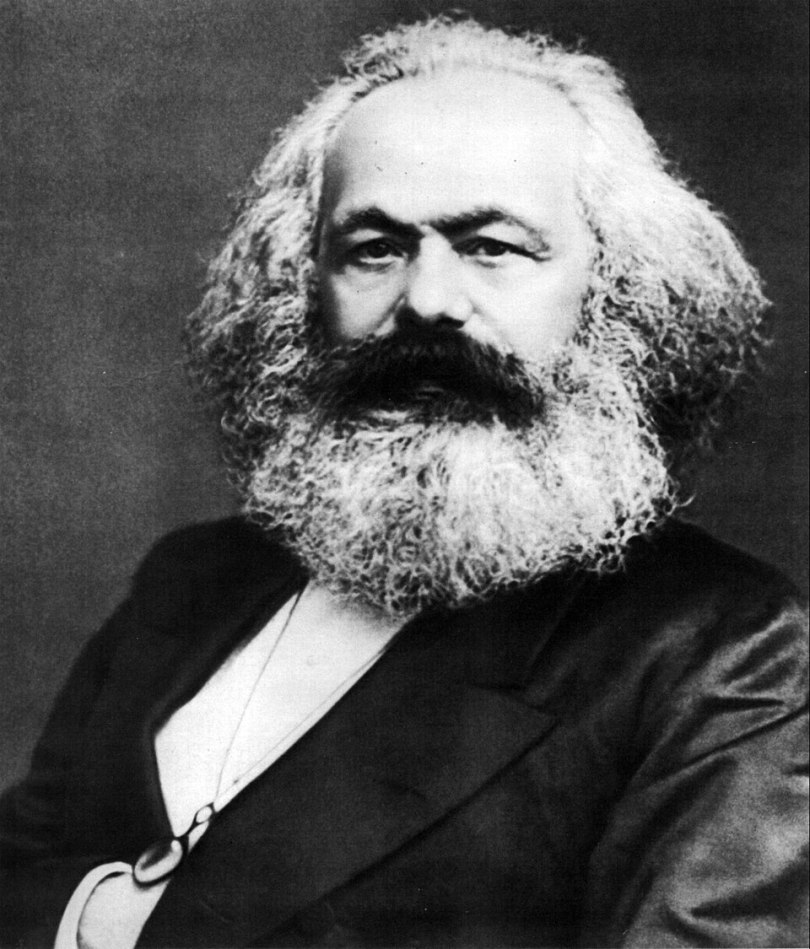 A portrait of Karl Marx